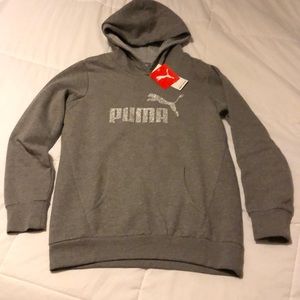 New with tags Kids XL puma hoodie in grey
